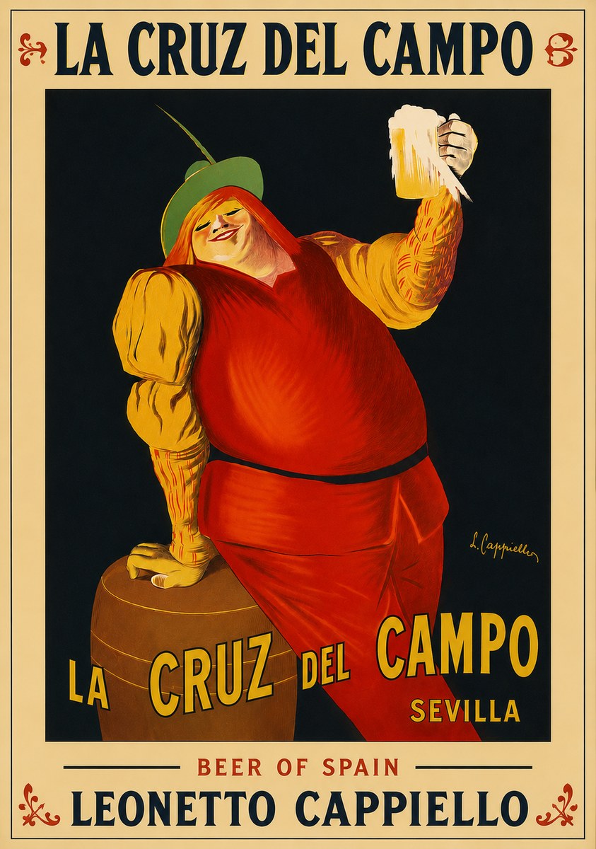 Leonetto Cappiello La Cruz Del Campo No5 - Affiche
