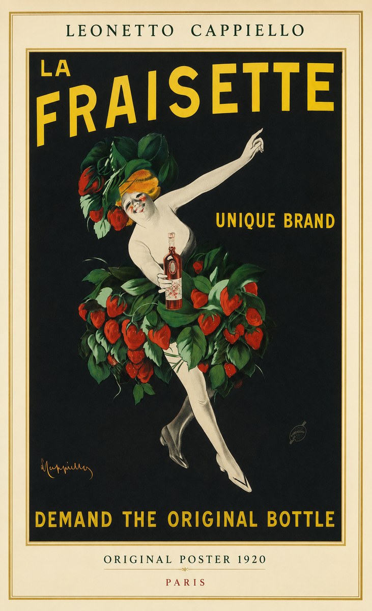 Leonetto Cappiello La Fraisette No1 - Affiche