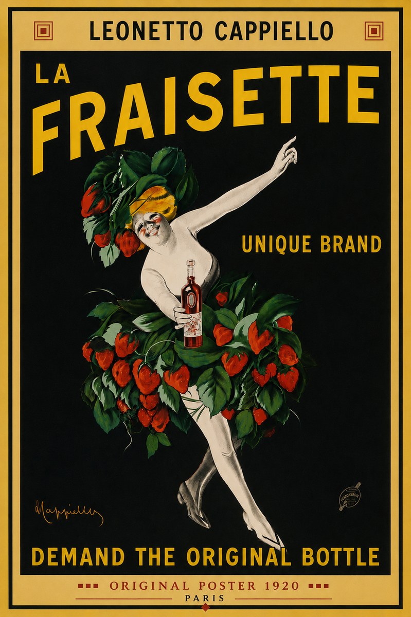 Leonetto Cappiello La Fraisette No6 - Affiche