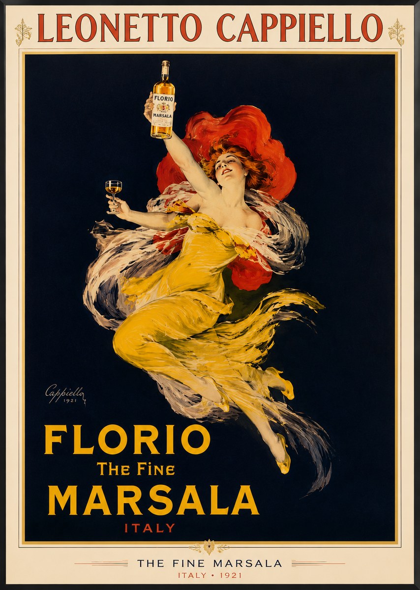 Leonetto Cappiello Florio the Fine Marsala No2 - Affiche