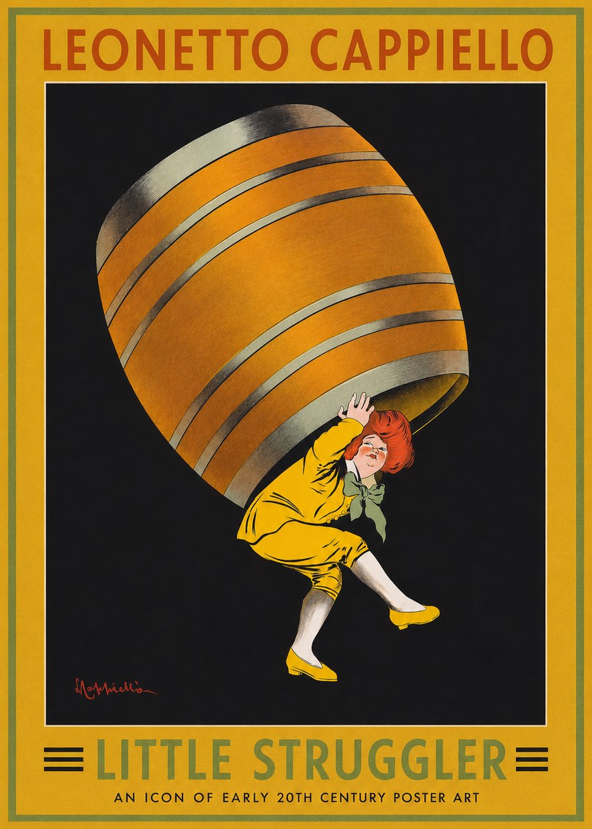 Leonetto Cappiello Little Struggler No2 - Affiche