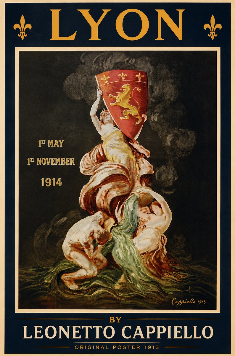 Leonetto Cappiello Lyon No3 - Affiche