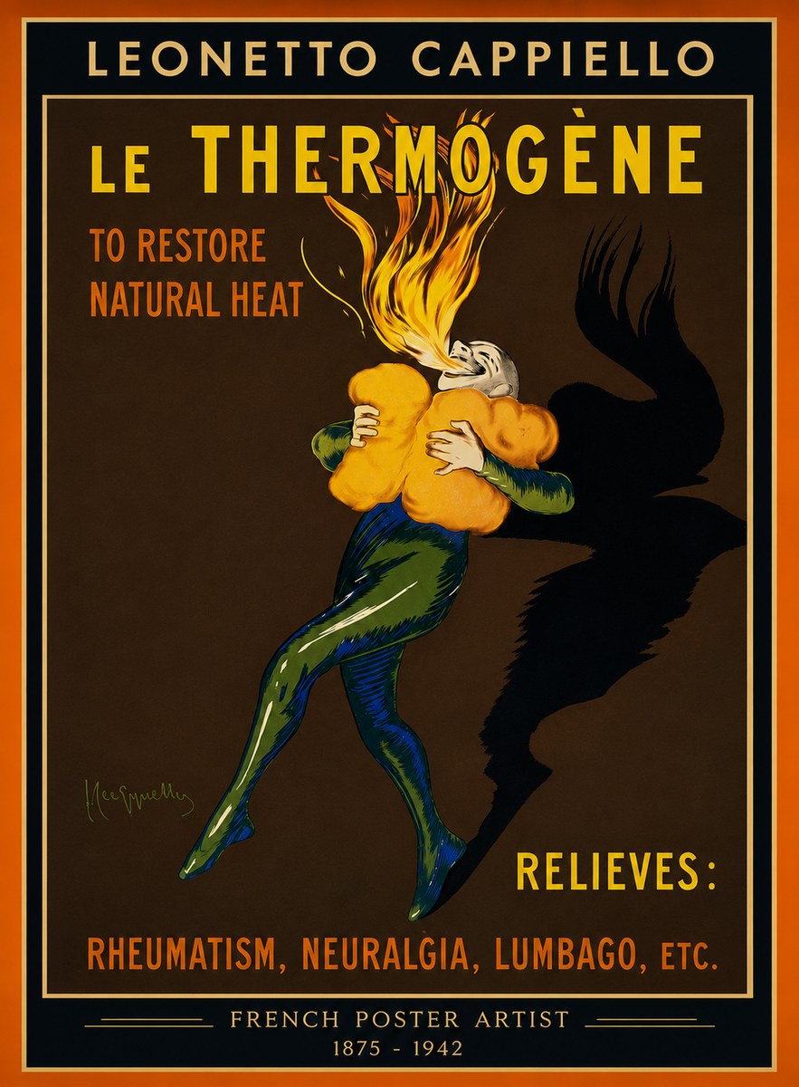 Leonetto Cappiello Le Thermogène No4 - Affiche