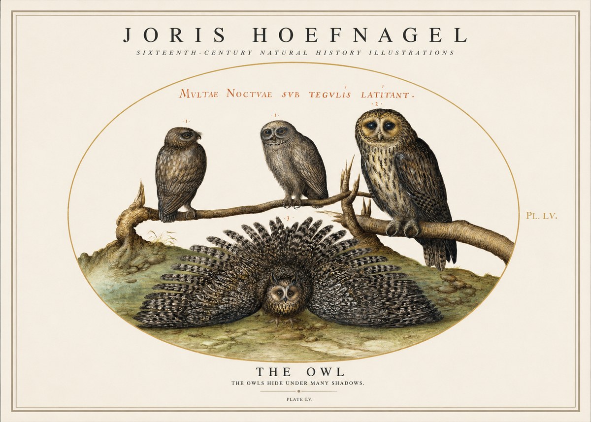 Joris Hoefnagel Noctva Volat No5 - Affiche