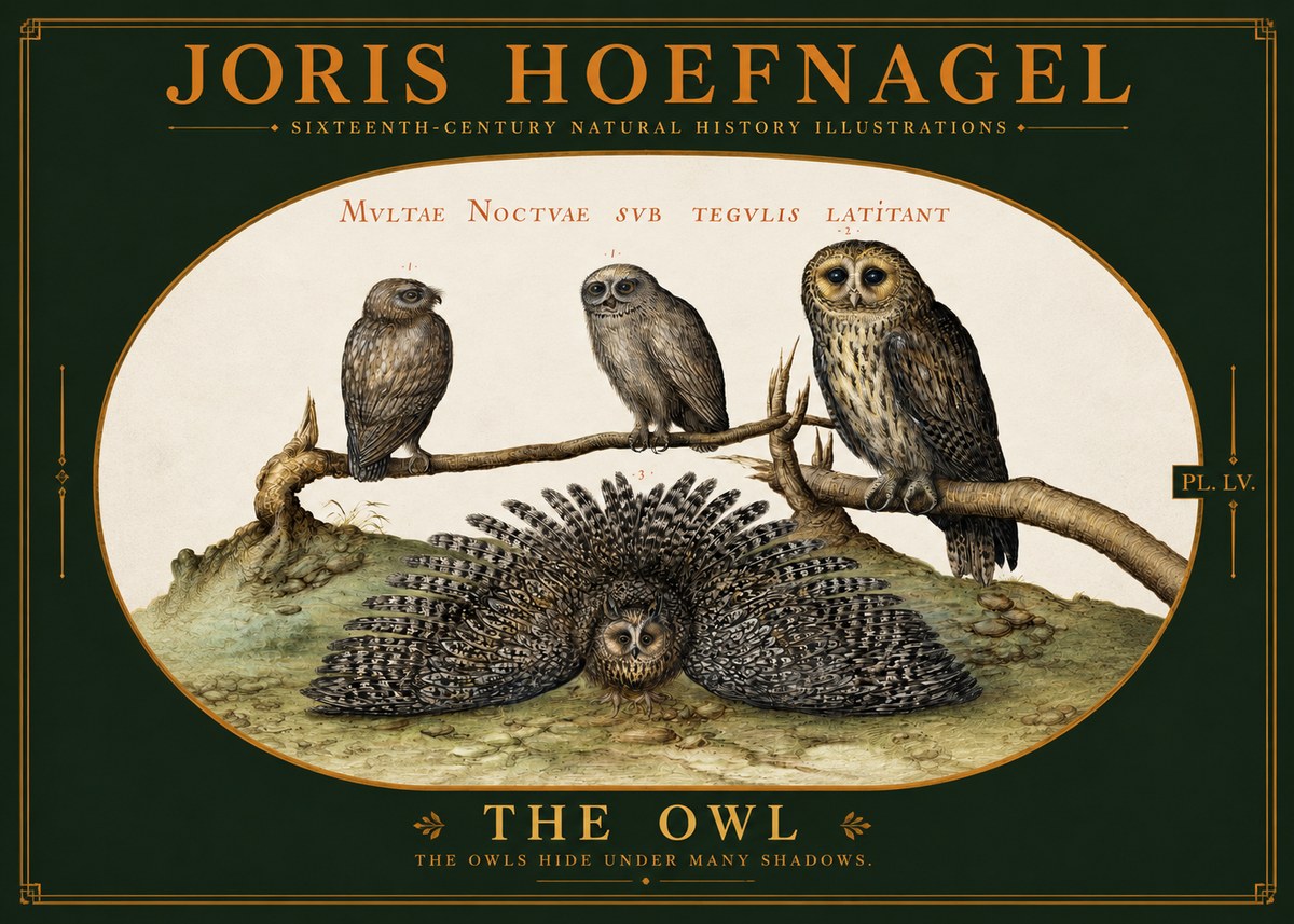 Joris Hoefnagel Noctva Volat No6 - Affiche