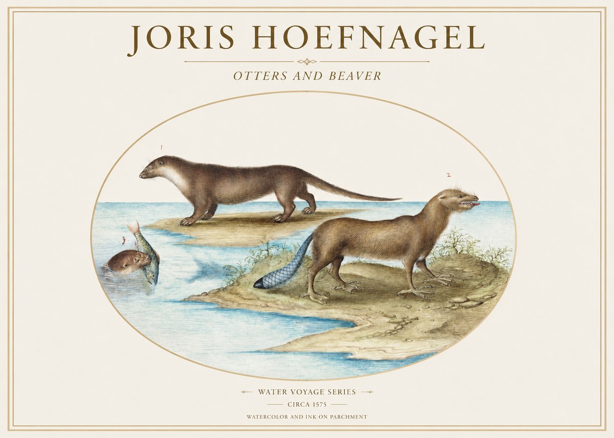 Joris Hoefnagel The Four-footed Creatures No2 - Affiche