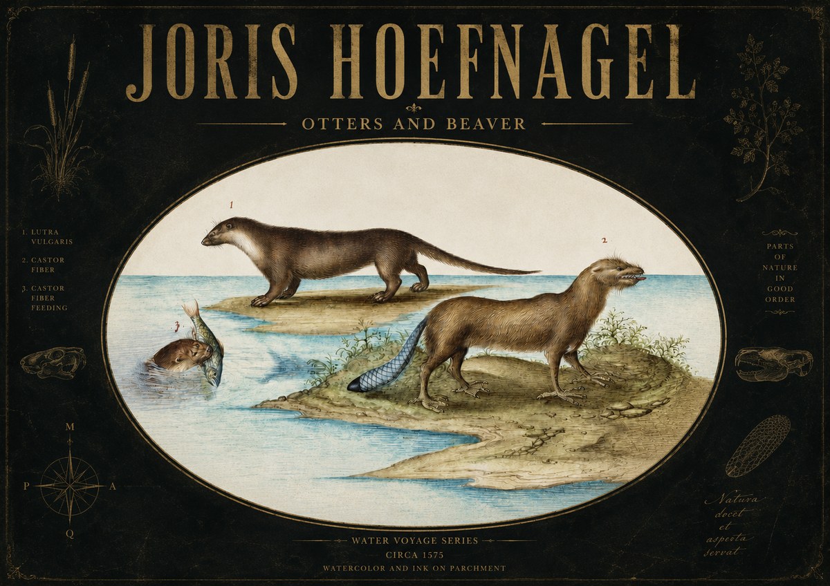 Joris Hoefnagel The Four-footed Creatures No4 - Affiche