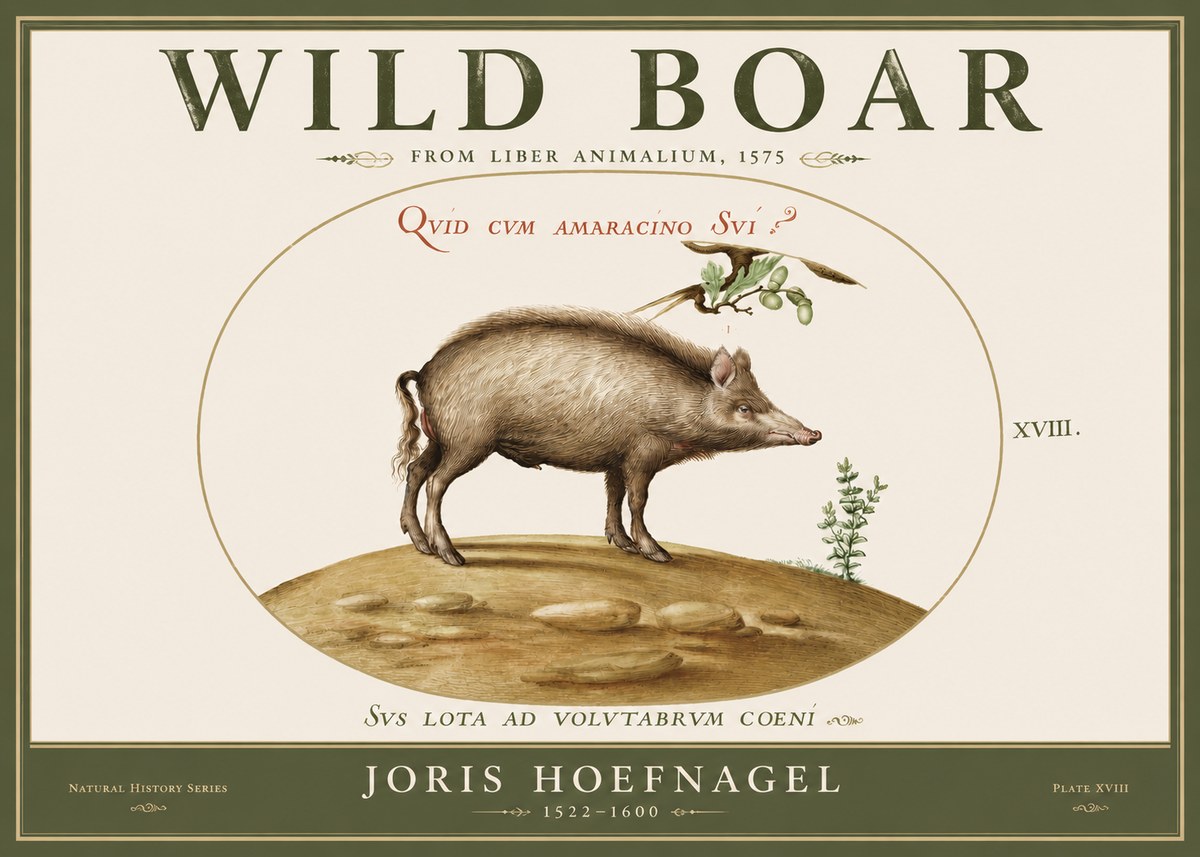 Joris Hoefnagel Qvid Cvm Amaracino Svi? No5 - Affiche