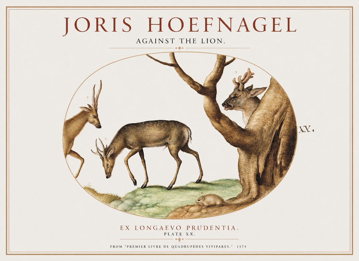Joris Hoefnagel Do Not Rush Against the Lion. No5 - Affiche