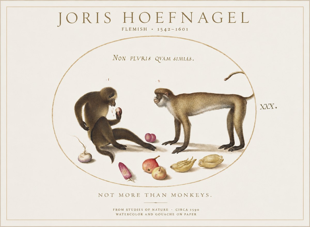 Joris Hoefnagel Not More Than Monkeys No1 - Affiche