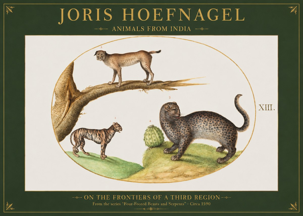 Joris Hoefnagel Four Beasts No2 - Affiche