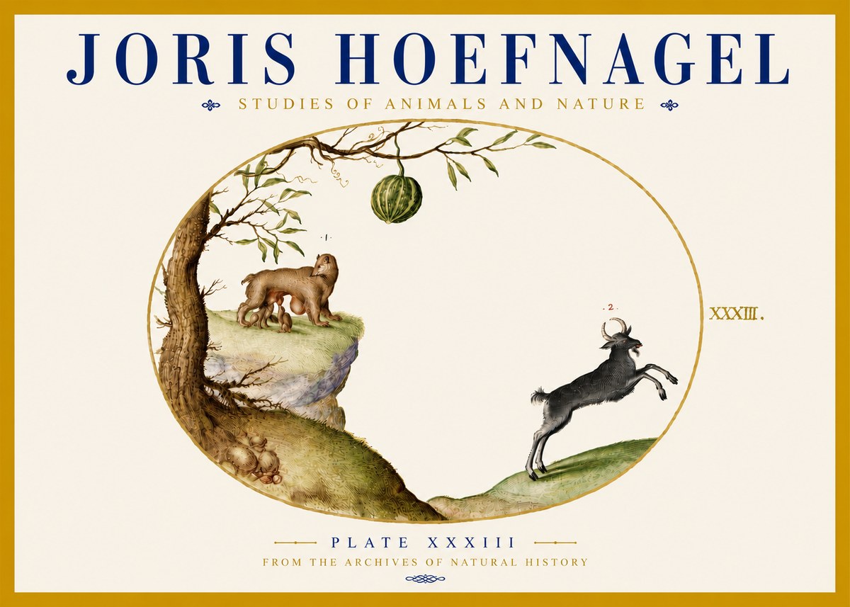 Joris Hoefnagel Plate Xxxiii No5 - Affiche
