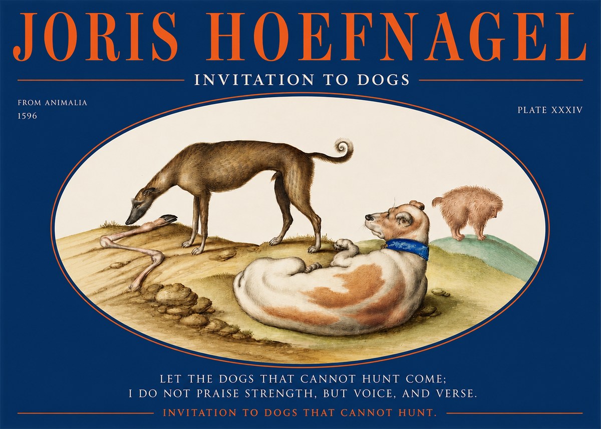 Joris Hoefnagel Invitation to Dogs No2 - Affiche