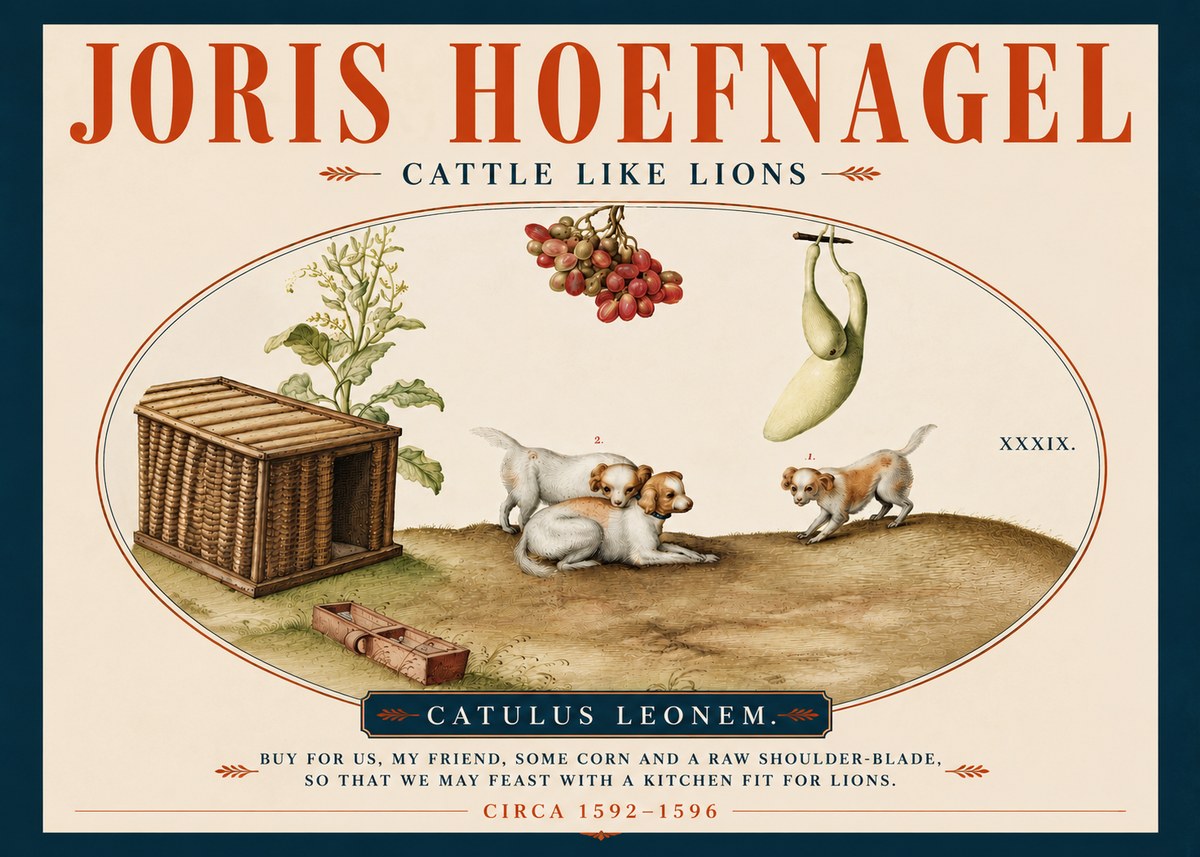 Joris Hoefnagel Cattle Like Lions No4 - Affiche