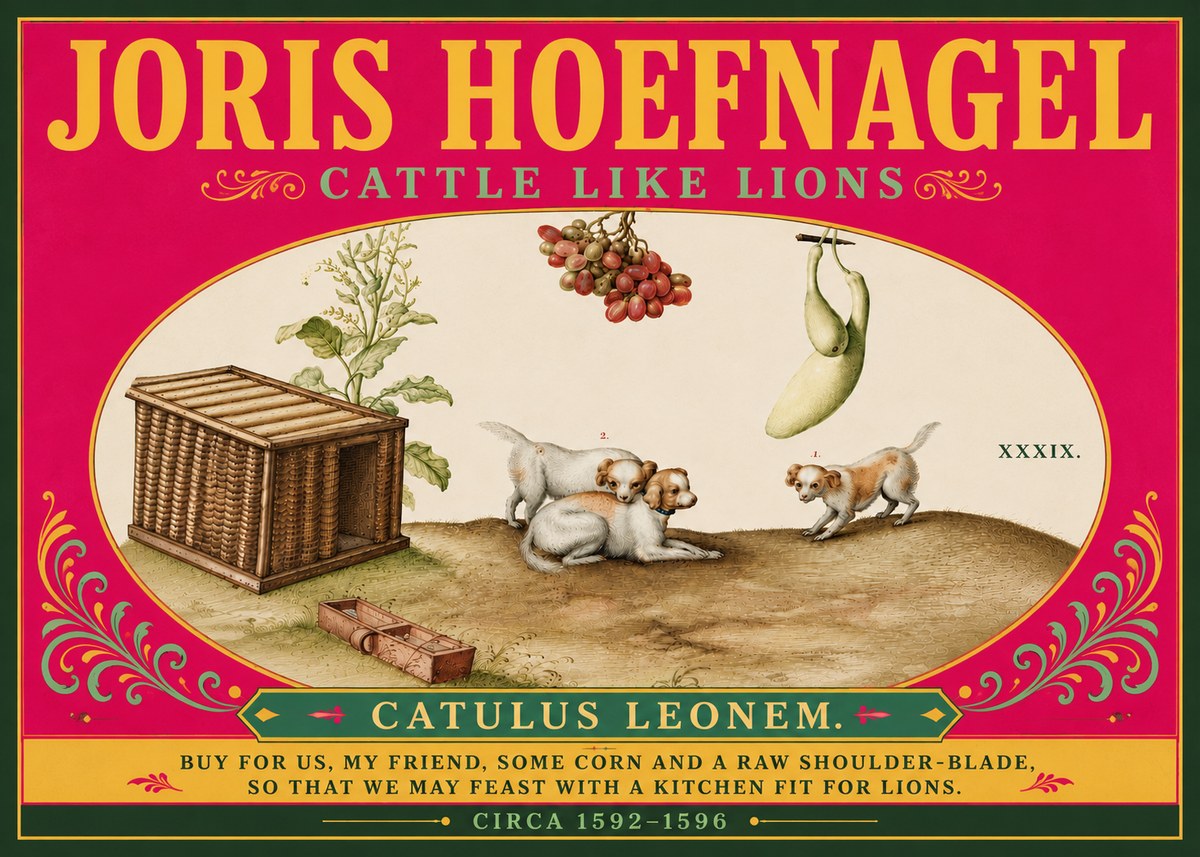 Joris Hoefnagel Cattle Like Lions No6 - Affiche