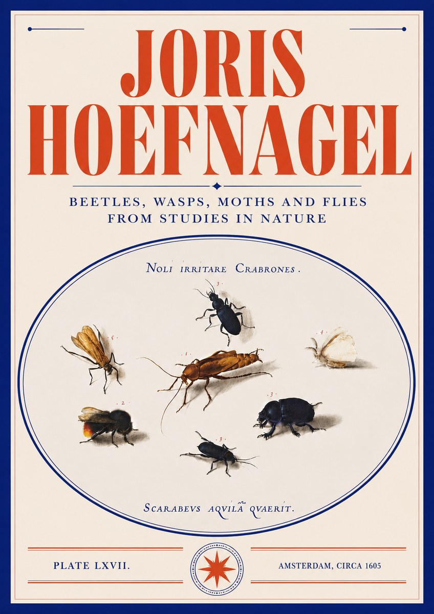 Joris Hoefnagel Scarabeus Aqvilä Qvaerit. No5 - Affiche