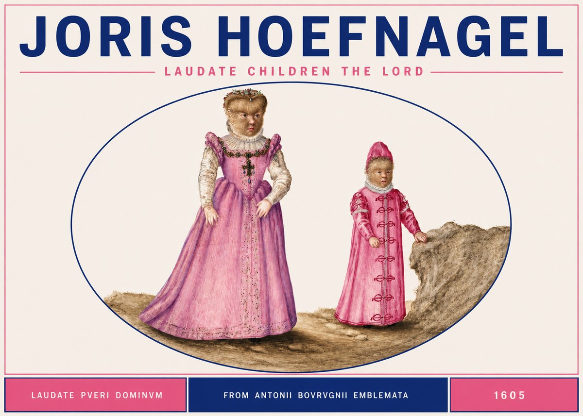 Joris Hoefnagel Laudate Pueri Dominum No6 - Affiche
