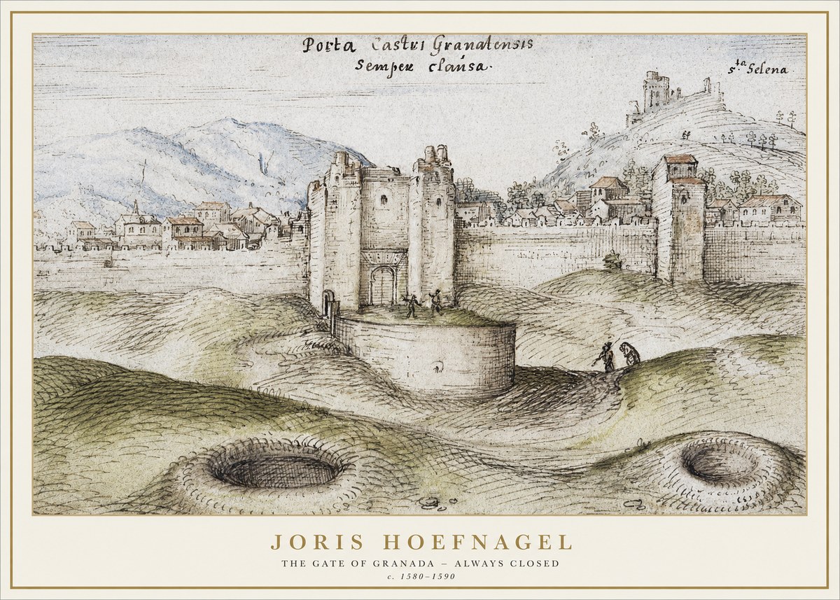 Joris Hoefnagel The Gate of Granada - Always Closed No1 - Affiche