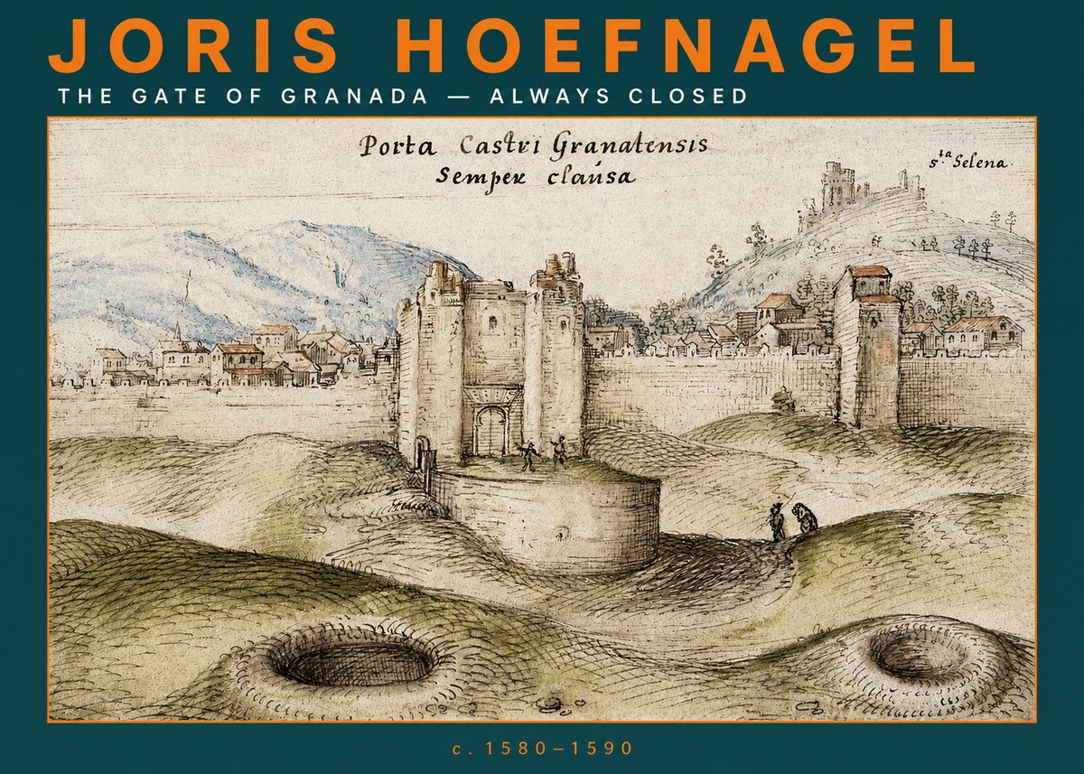 Joris Hoefnagel The Gate of Granada - Always Closed No2 - Affiche