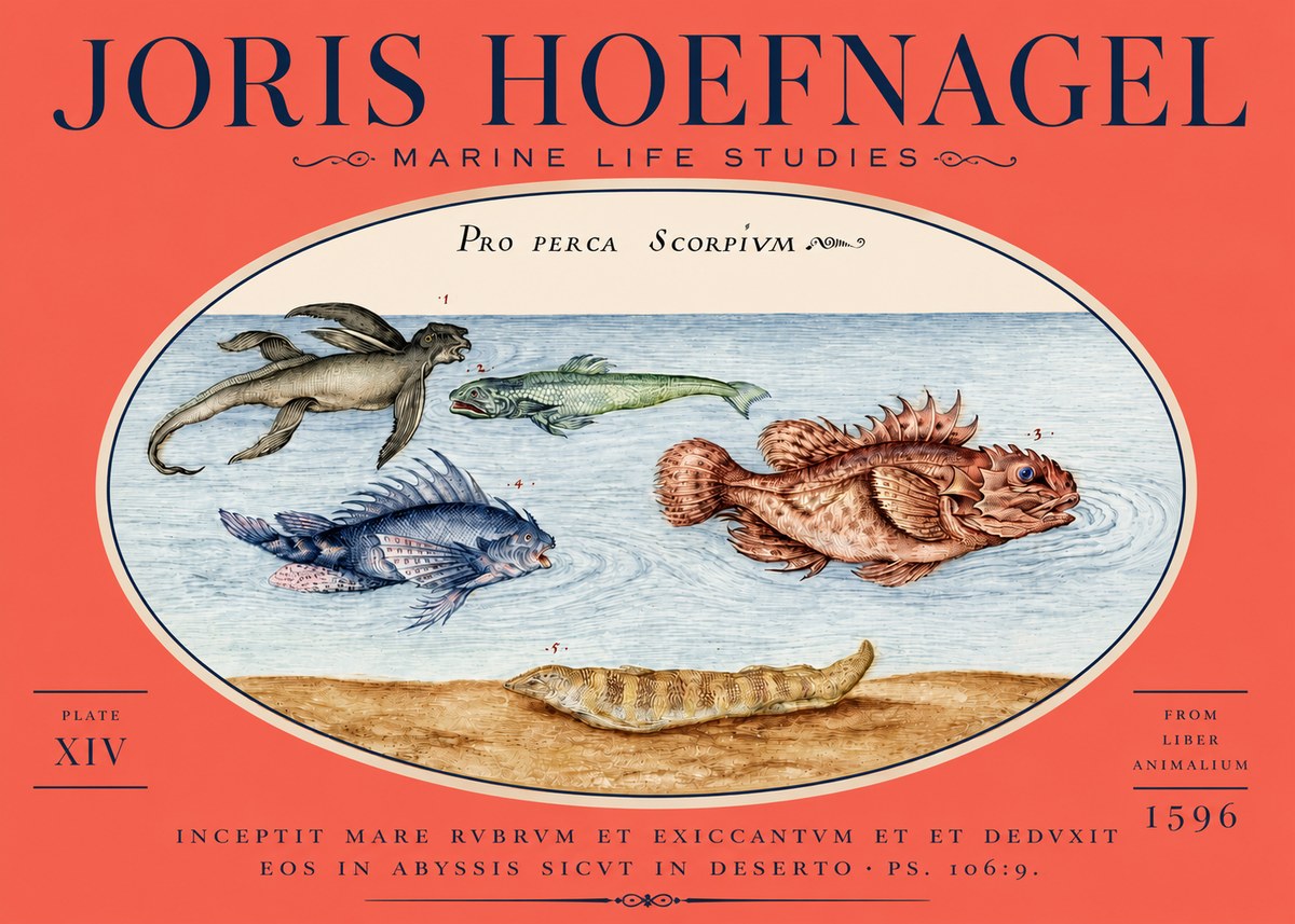 Joris Hoefnagel Pro Perca Scorpivm No5 - Affiche