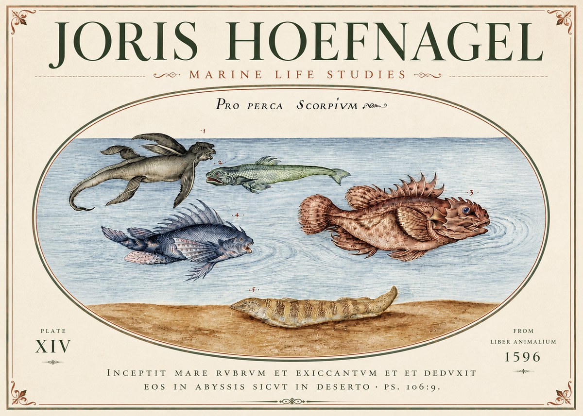Joris Hoefnagel Pro Perca Scorpivm No6 - Affiche