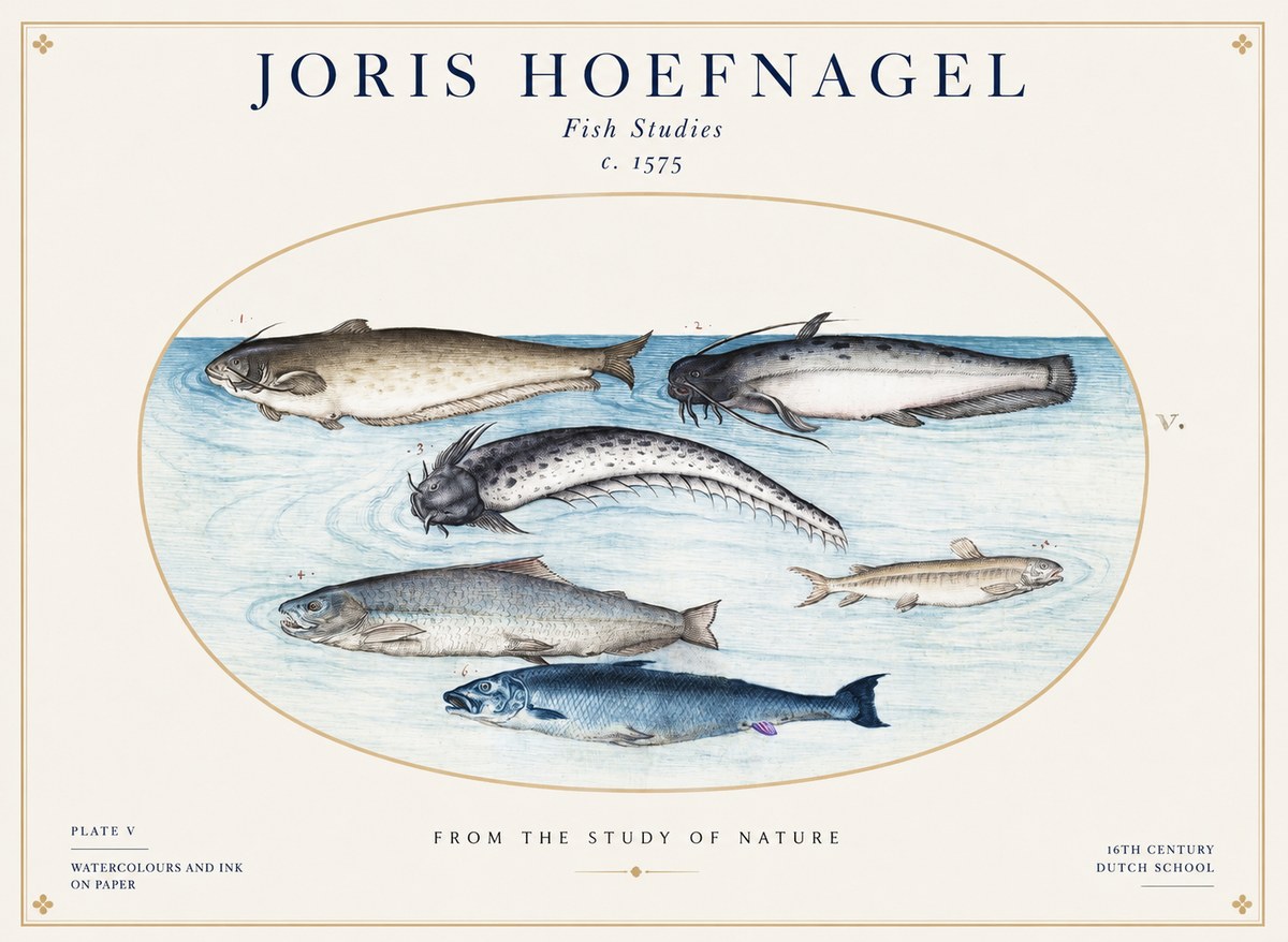 Joris Hoefnagel Fish of the Waters No2 - Affiche