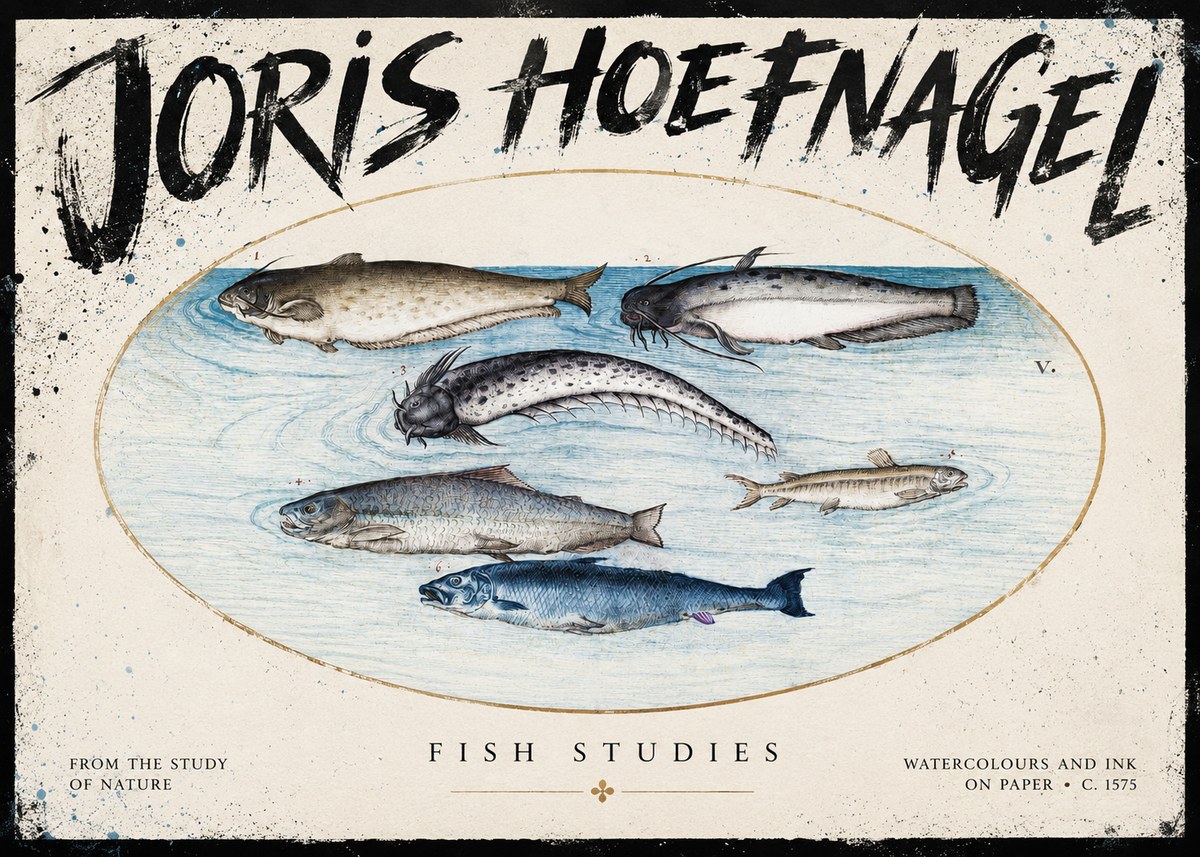 Joris Hoefnagel Fish of the Waters No5 - Affiche