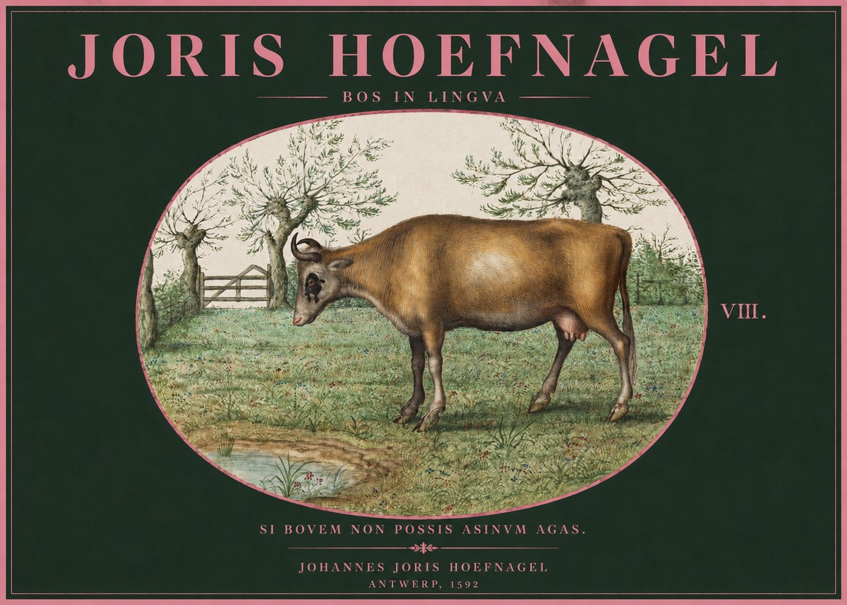 Joris Hoefnagel Bos in Lingva No2 - Affiche