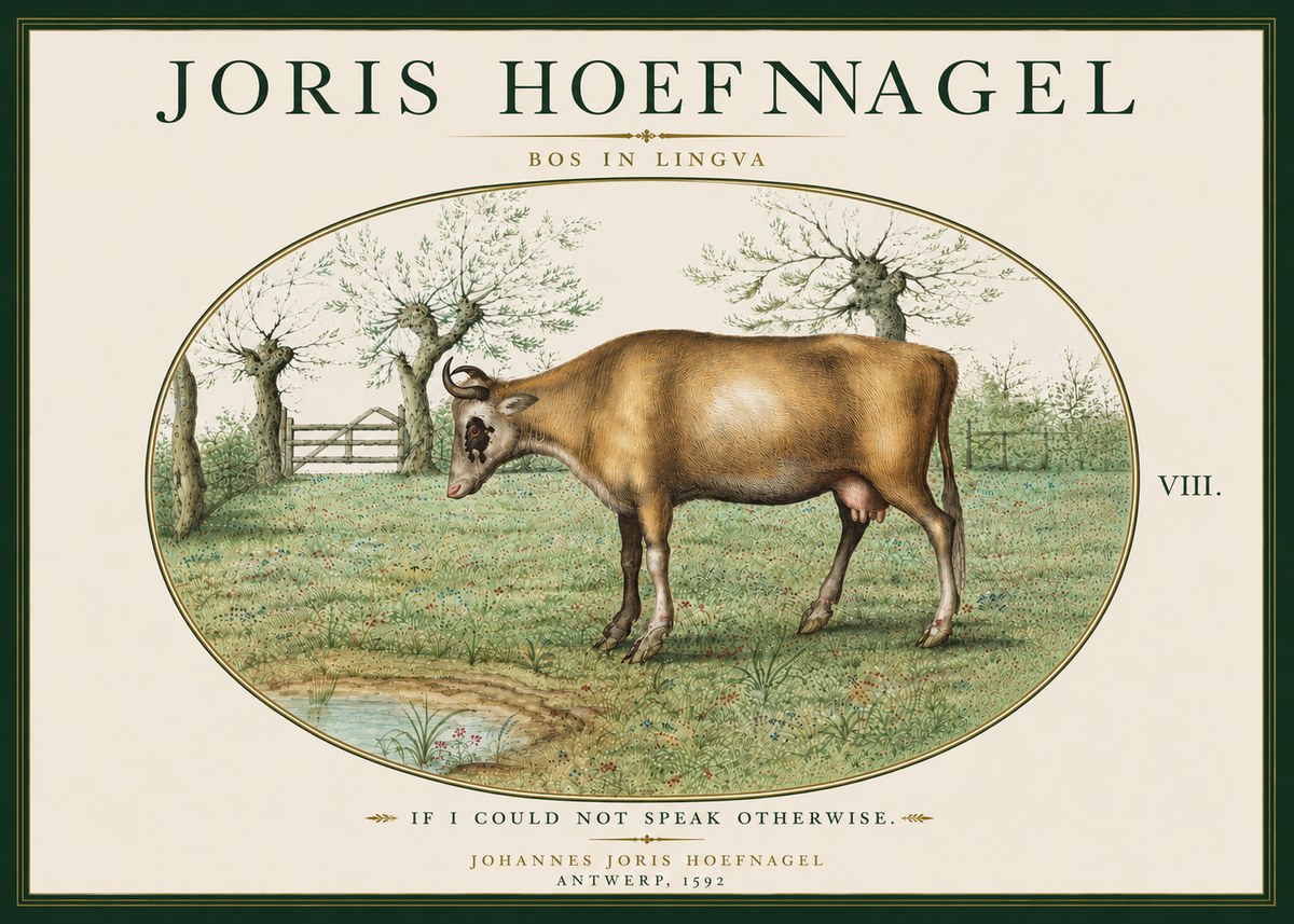 Joris Hoefnagel Bos in Lingva No6 - Affiche