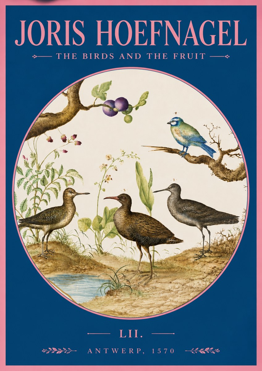 Joris Hoefnagel The Birds and the Fruit No2 - Affiche