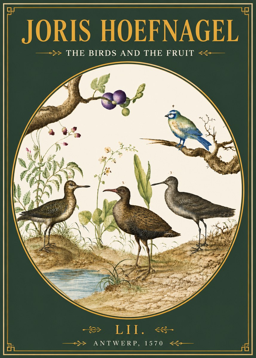 Joris Hoefnagel The Birds and the Fruit No4 - Affiche
