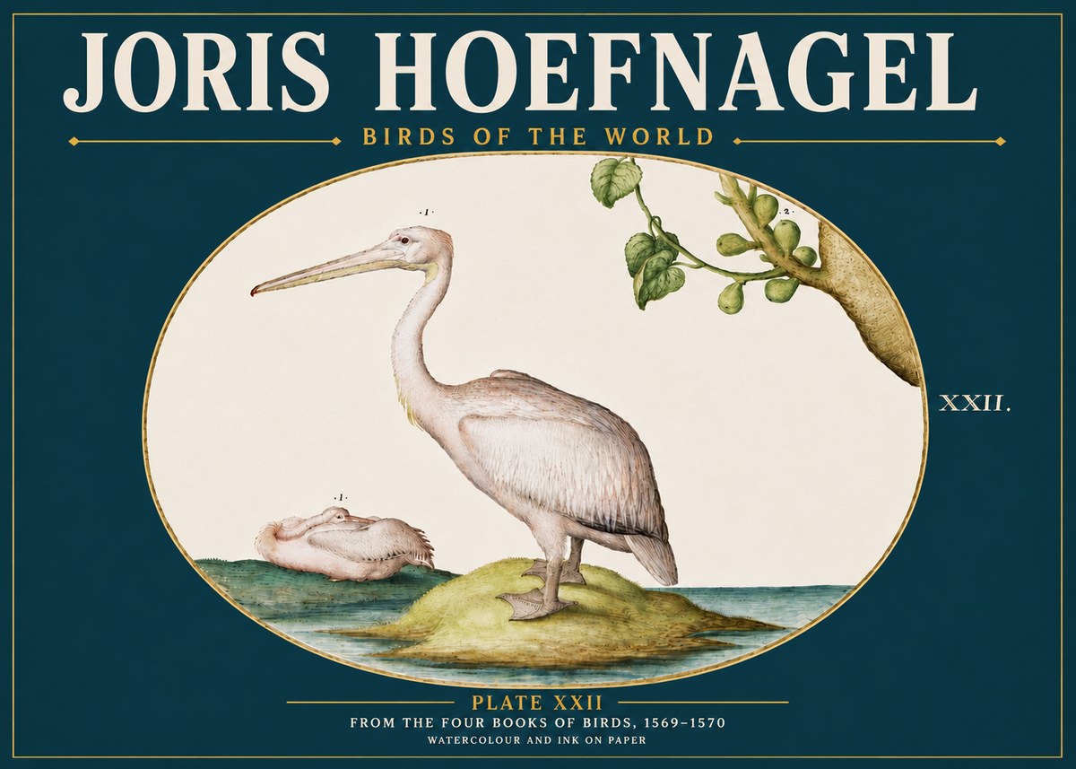 Joris Hoefnagel Plate Xxii No5 - Affiche