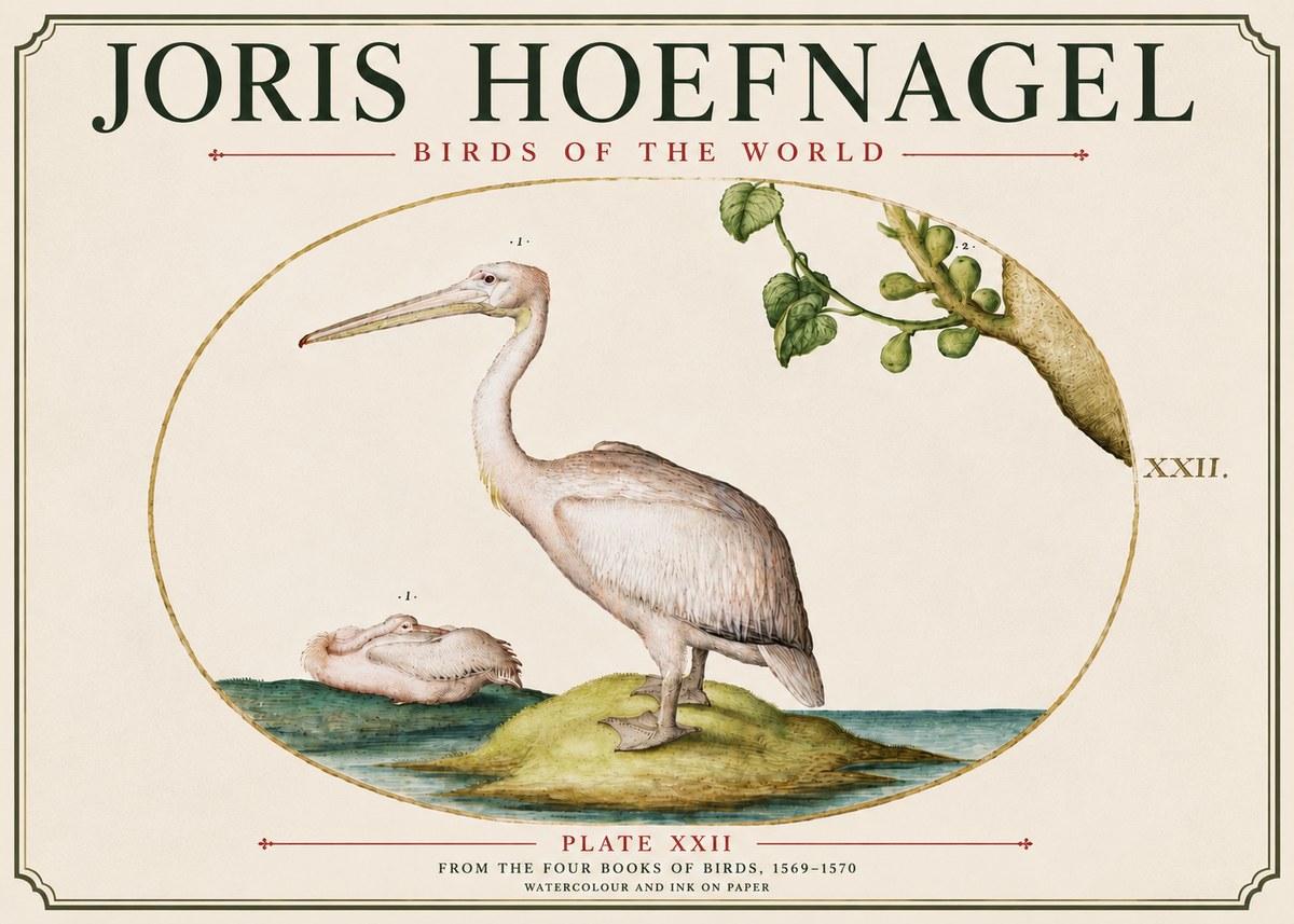 Joris Hoefnagel Plate Xxii No6 - Affiche