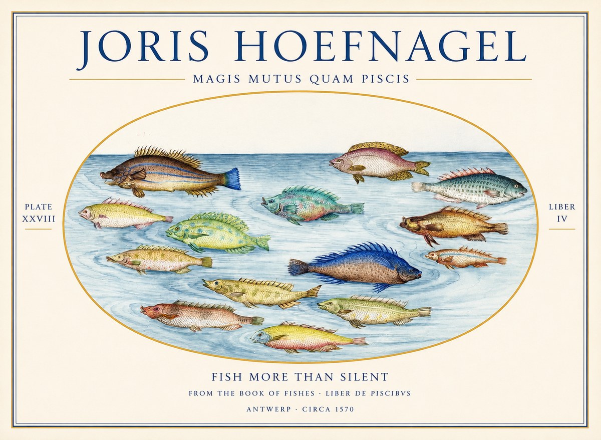 Joris Hoefnagel Fish More Than Silent No1 - Affiche