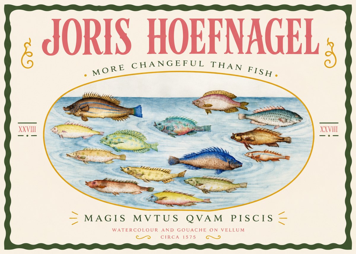 Joris Hoefnagel Fish More Than Silent No4 - Affiche