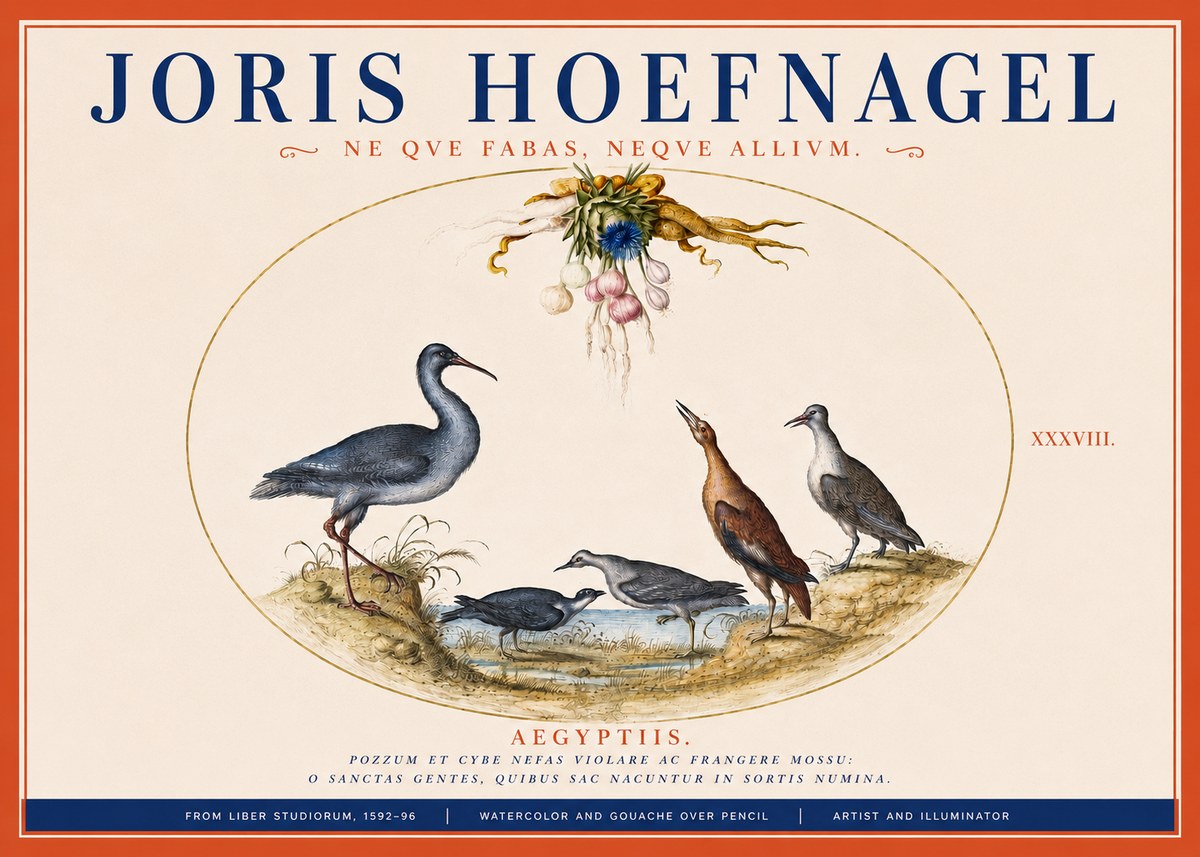 Joris Hoefnagel Aegyptiis. No3 - Affiche