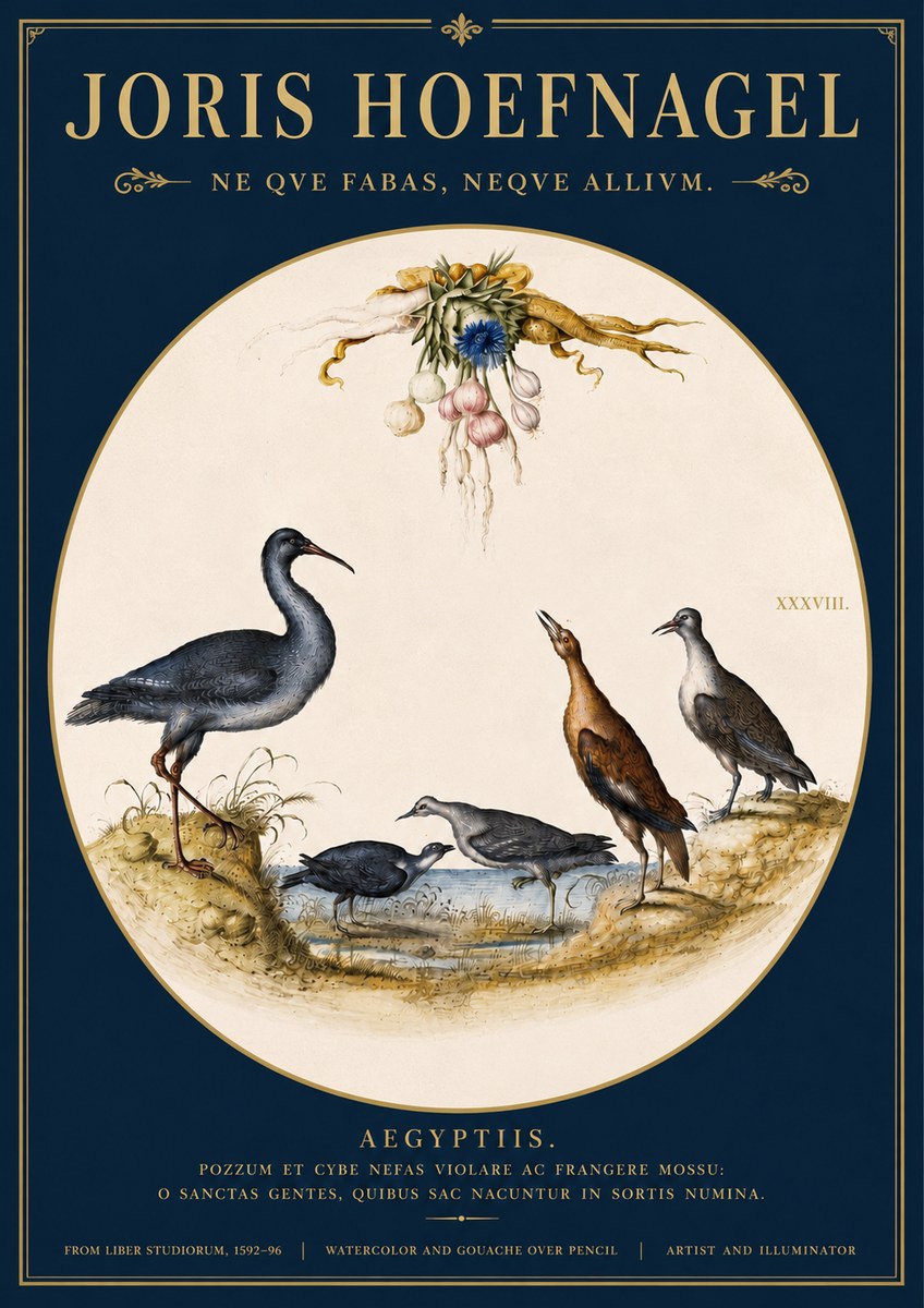 Joris Hoefnagel Aegyptiis. No4 - Affiche