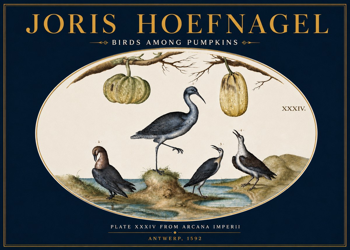 Joris Hoefnagel Birds and Fruits No5 - Affiche