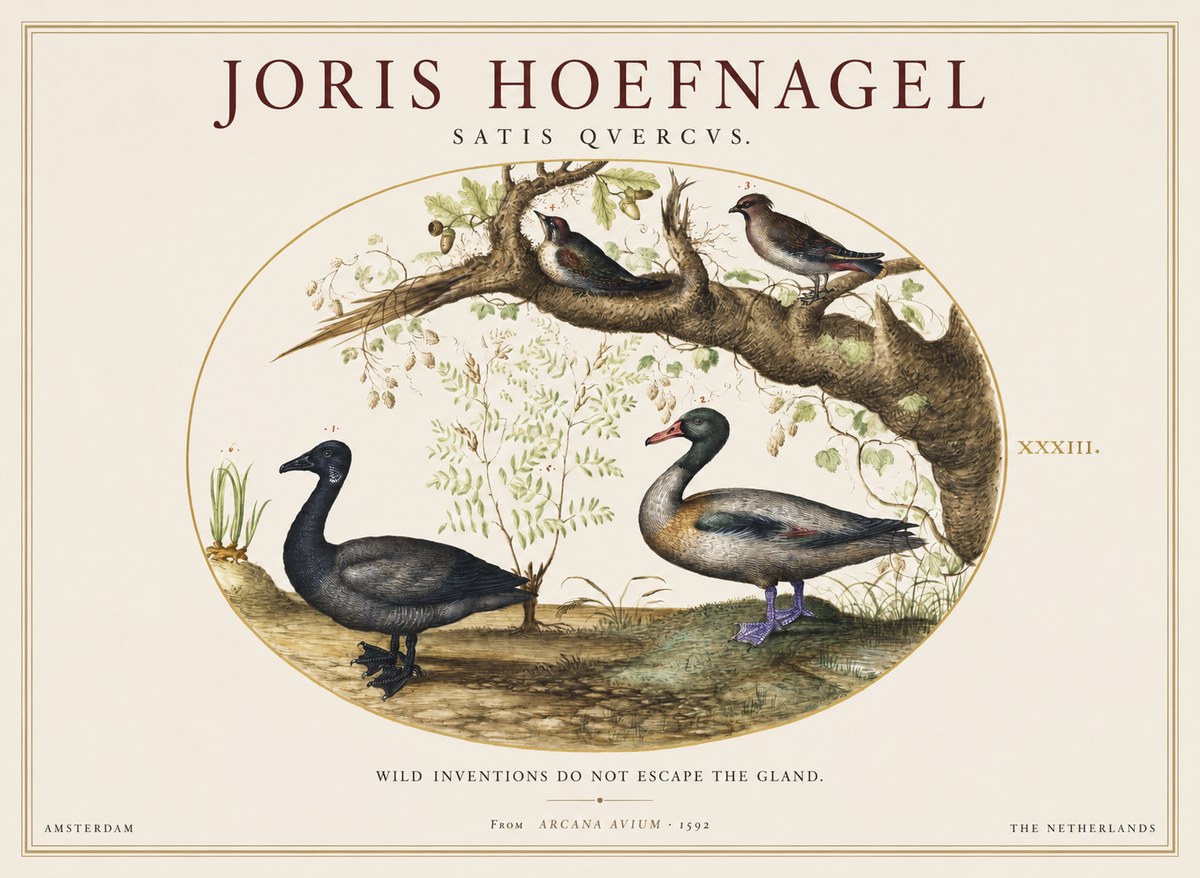 Joris Hoefnagel Satis Quercus. Birds of the Marsh No2 - Affiche