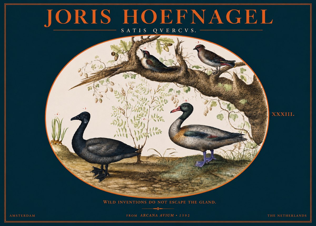 Joris Hoefnagel Satis Quercus. Birds of the Marsh No3 - Affiche