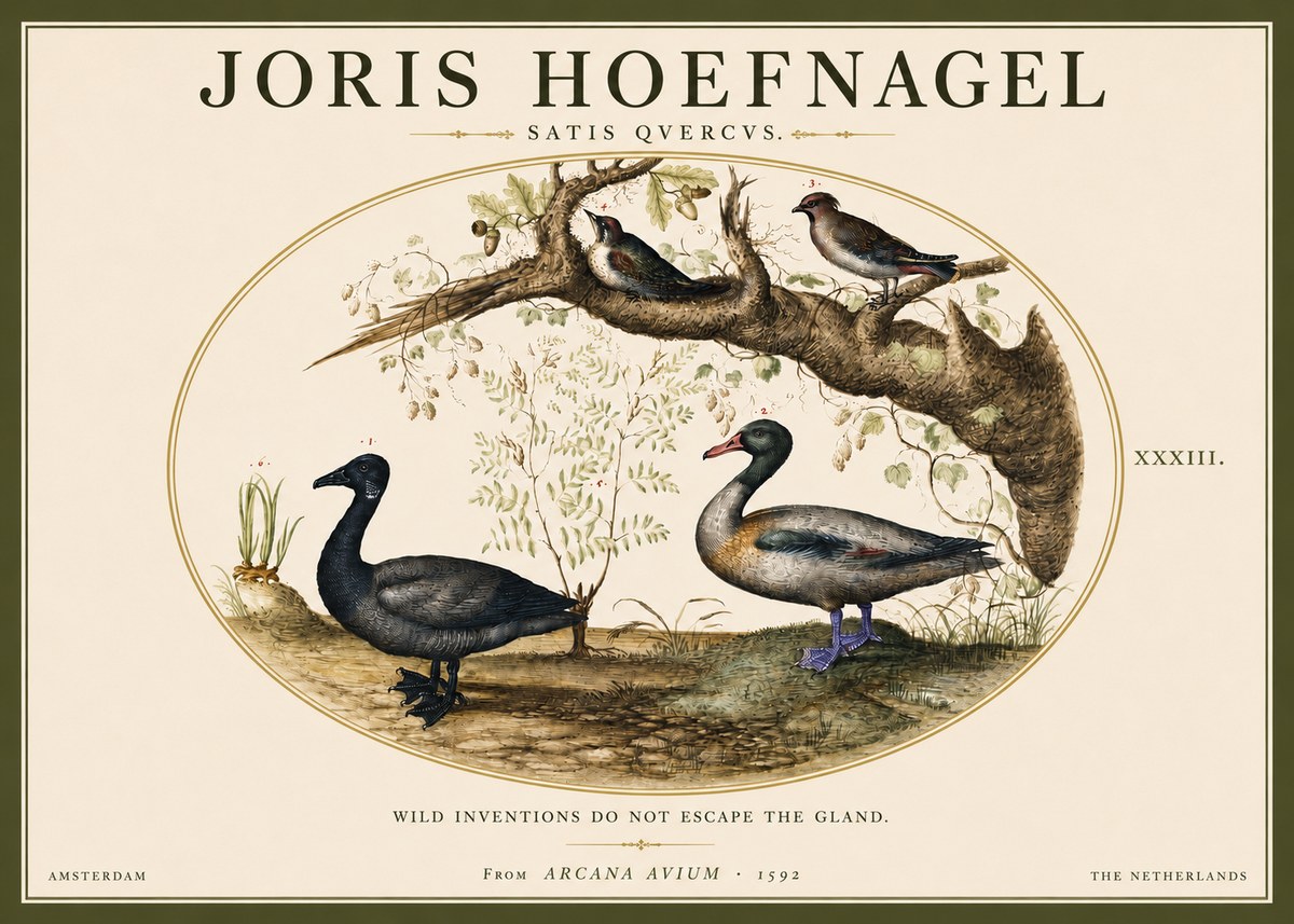 Joris Hoefnagel Satis Quercus. Birds of the Marsh No5 - Affiche