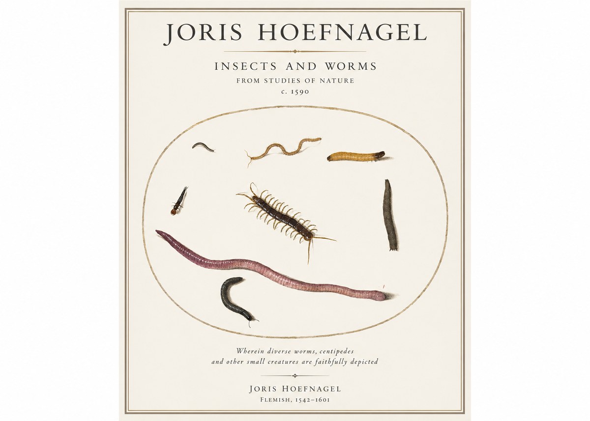 Joris Hoefnagel Creatures of the Earth II No5 - Affiche