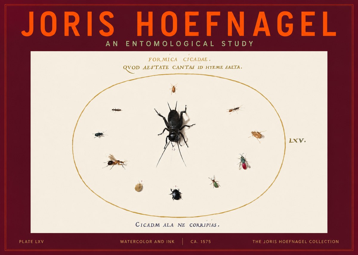 Joris Hoefnagel Formica Cicadae No4 - Affiche