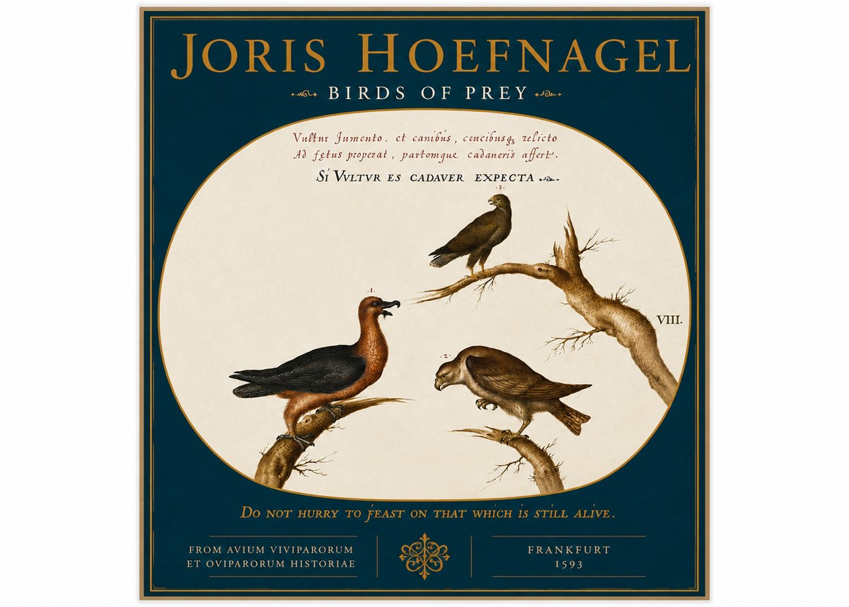 Joris Hoefnagel Birds of Prey No4 - Affiche