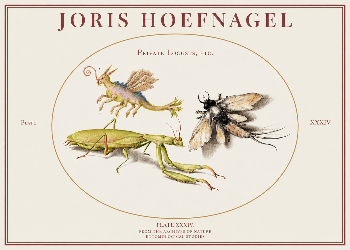 Joris Hoefnagel Privs Locvsta Bovem. No2 - Affiche