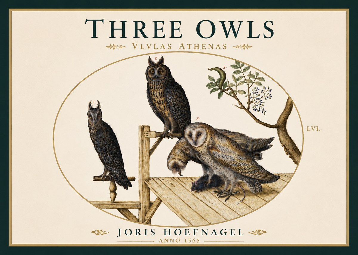 Joris Hoefnagel Vlvlas Athenas No6 - Affiche