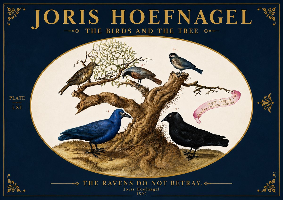 Joris Hoefnagel The Birds and the Tree No5 - Affiche