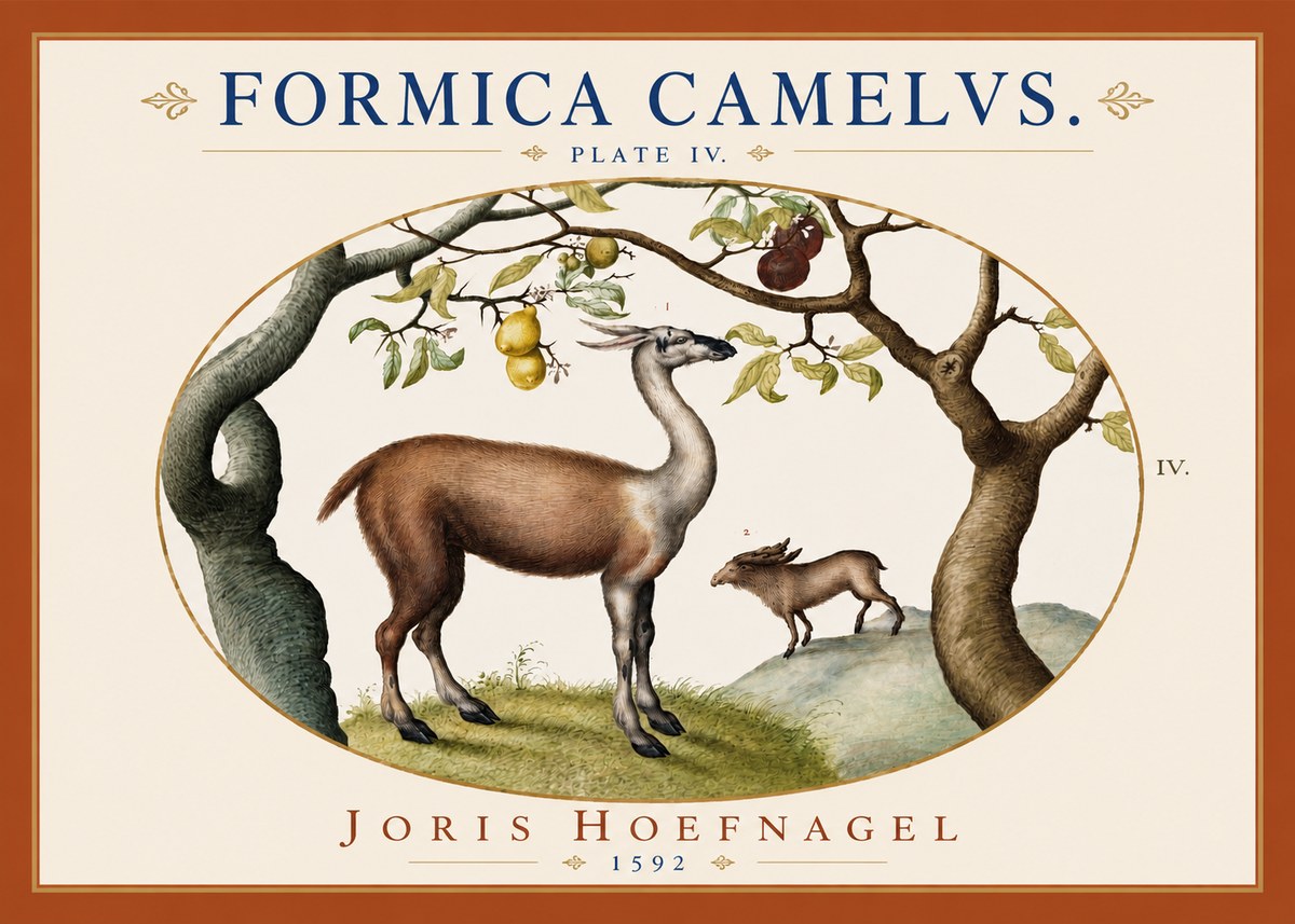 Joris Hoefnagel Formicamelus. No4 - Affiche