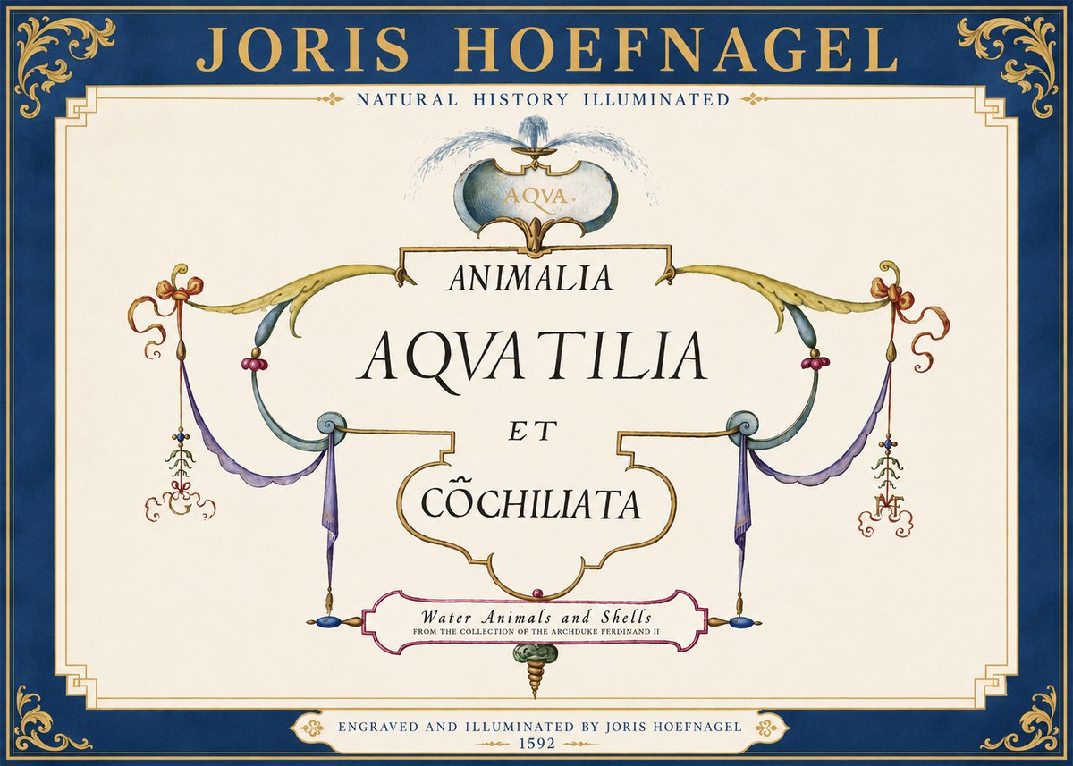 Joris Hoefnagel Animalia Aquatilia Et Cochiliata No3 - Affiche