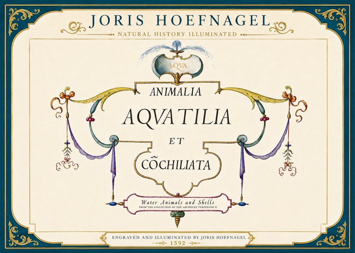 Joris Hoefnagel Animalia Aquatilia Et Cochiliata No5 - Affiche